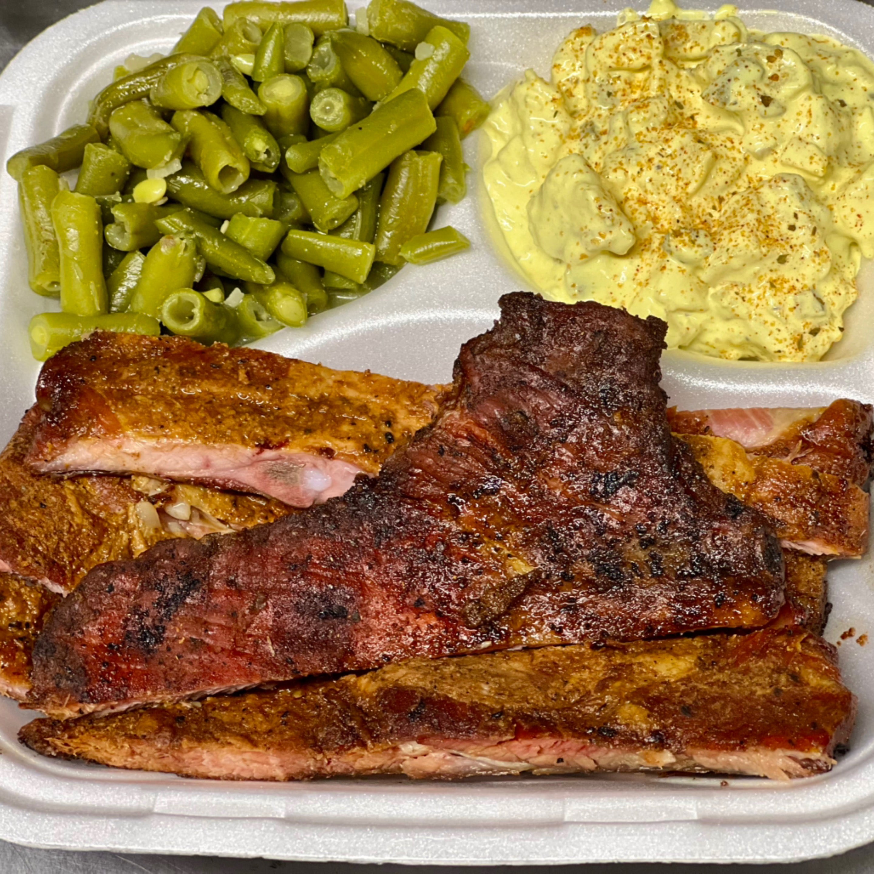 Half Slab Rib Dinner | Sims Smoked BBQ & Seafood